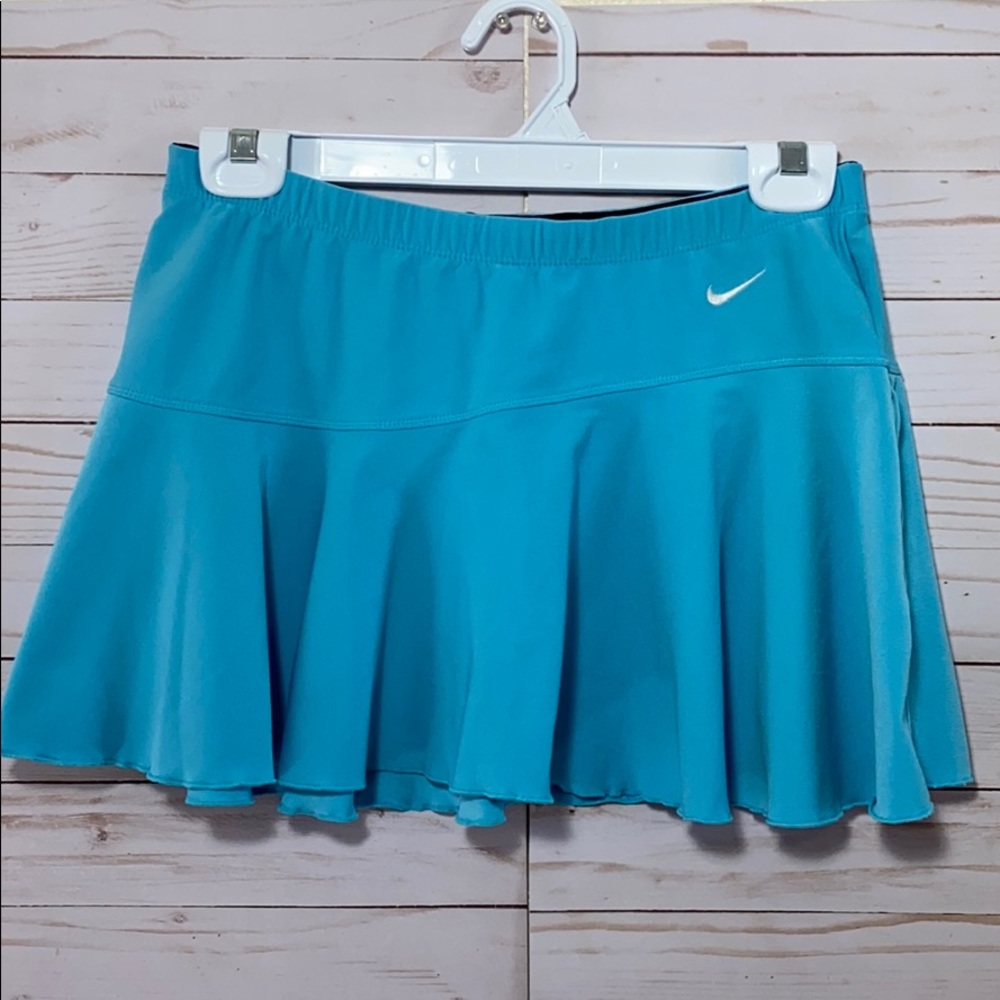 Nike DRI - FIT Turquoise Flouncy Tennis Skirt